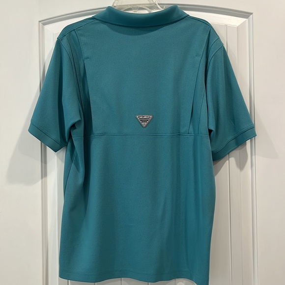 Columbia short sleeve collared shirt. Blue size large - Picture 3 of 5